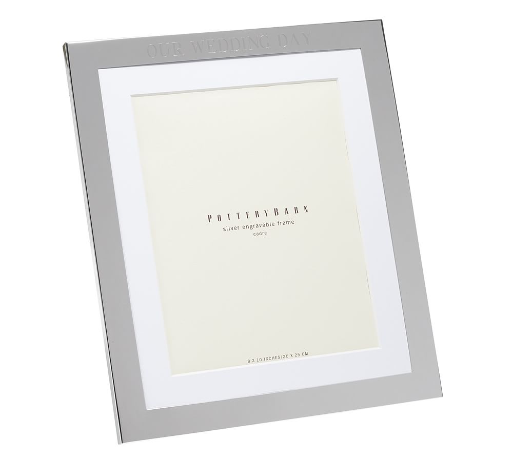 Personalized Silver-Plated Engravable Frames | Pottery Barn