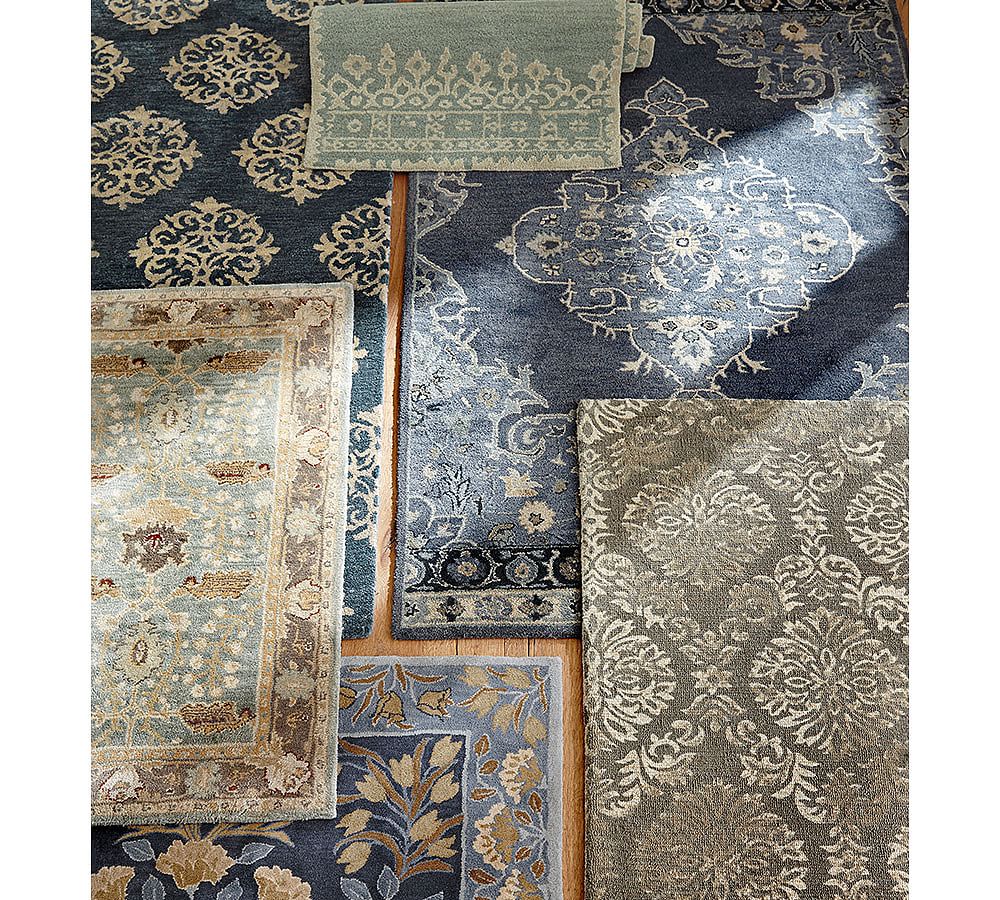 Porcelain Blue Brandon Persian Rug Pottery Barn