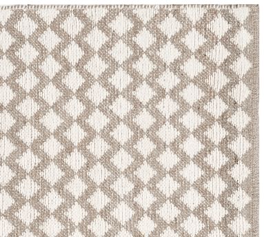 Ivory Diamond Wool Rug | Patterned Rugs | Pottery Barn