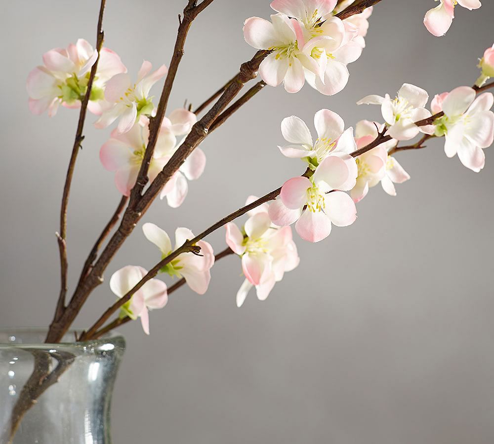 Faux Quince Branch | Artificial Flowers | Pottery Barn