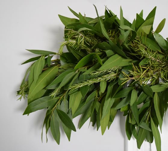 Fresh Bay Leaf & Rosemary Garland Pottery Barn