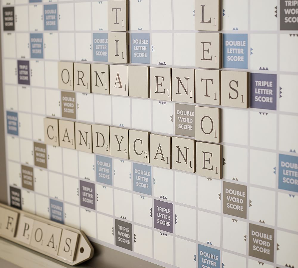Oversized Wooden Scrabble Wall Game Pottery Barn