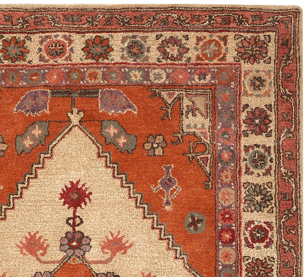 Orange Sahara Persian Rug Pottery Barn