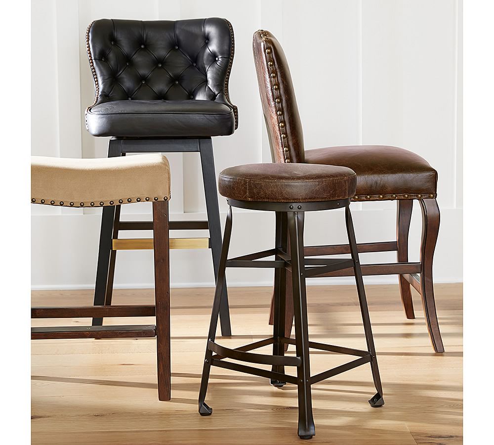 Manchester Backless Bar & Counter Stools Pottery Barn