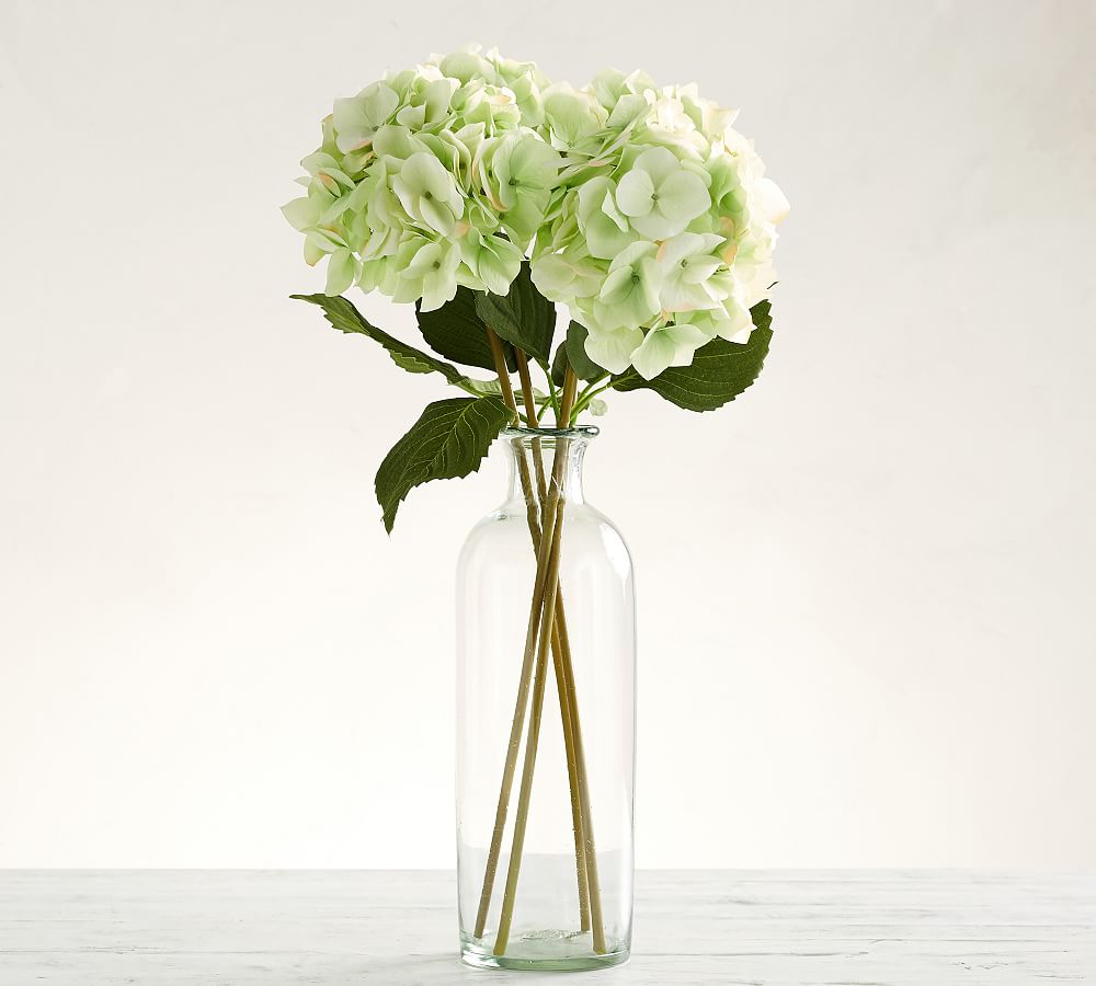 Faux Hydrangea Stems Artificial Flowers Pottery Barn
