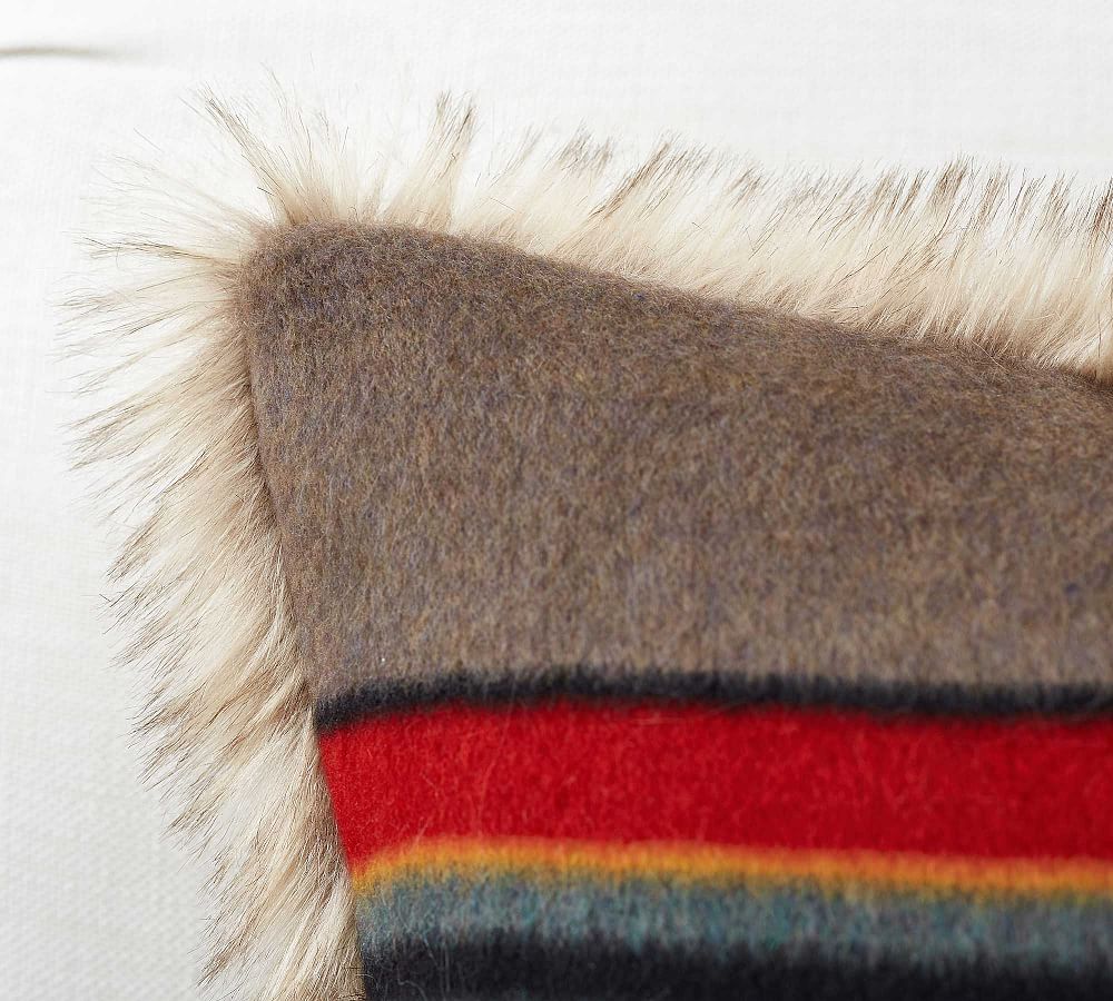 Pendleton Yakima Stripe Lumbar Throw Pillow Cover Pottery Barn