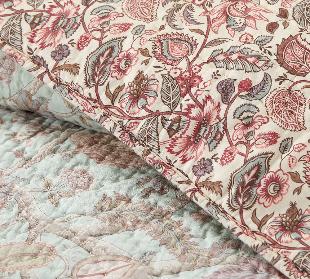 Harlowe Patchwork Quilt & Sham Pottery Barn