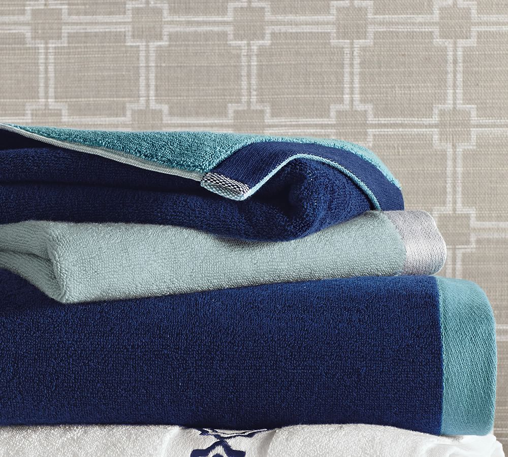 Colorblock Bath Towels | Pottery Barn