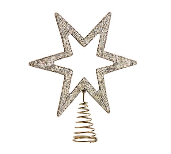 Beaded Star Tree Topper | Pottery Barn