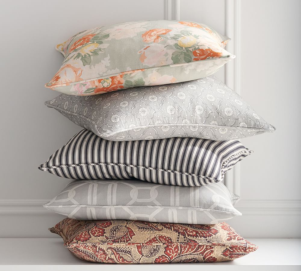 Dottie Kalamkari Print Throw Pillow Cover Pottery Barn