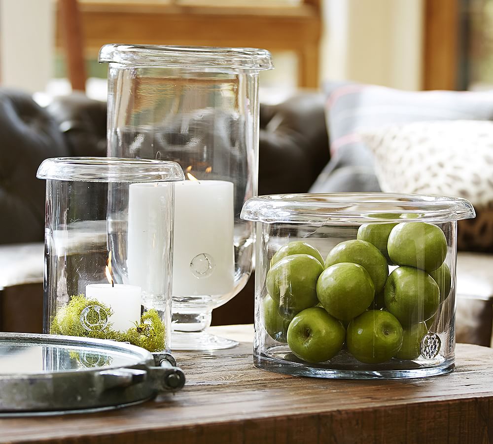 Branson Glass Hurricanes Candle Holder Pottery Barn