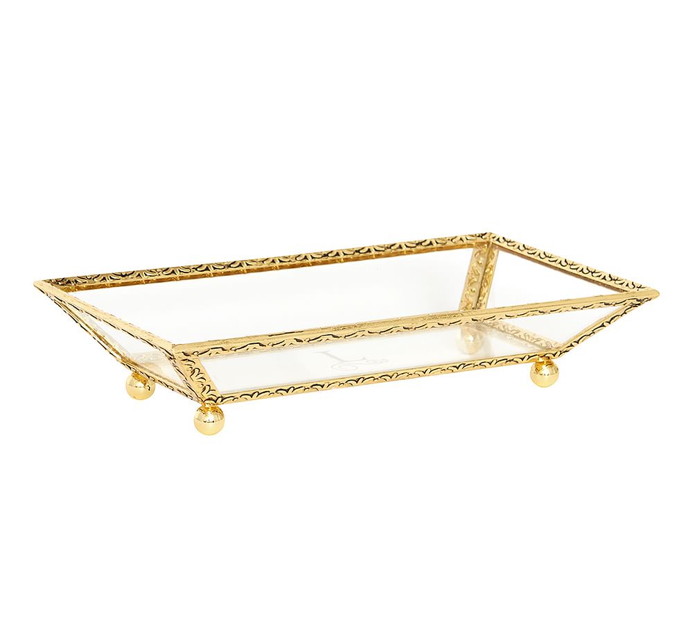 Antique Gold Display Tray Pottery Barn