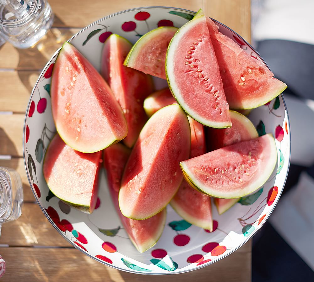 Cherry Enamel Serve Bowl Pottery Barn