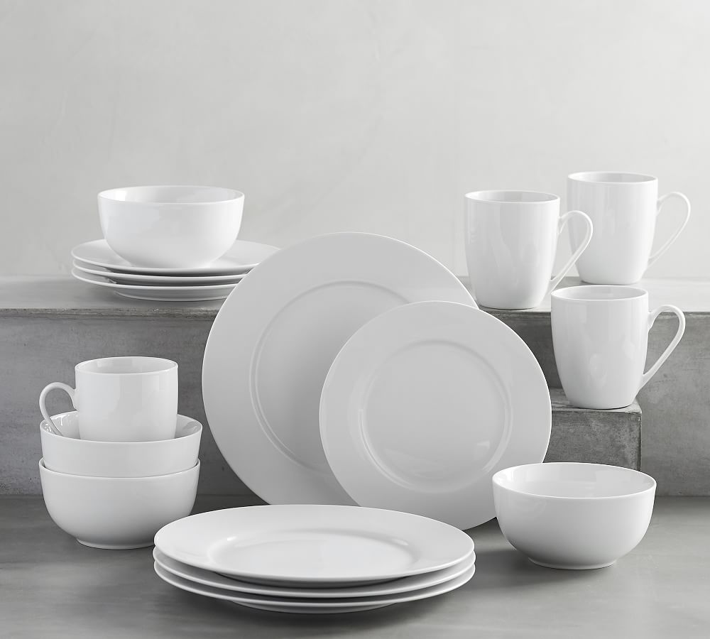 Design Crew Basics 16Piece Dinnerware Set Pottery Barn