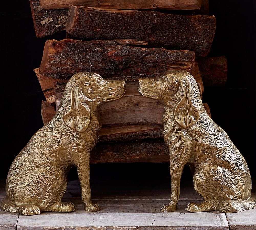 Ken Fulk Retriever Andirons Pottery Barn