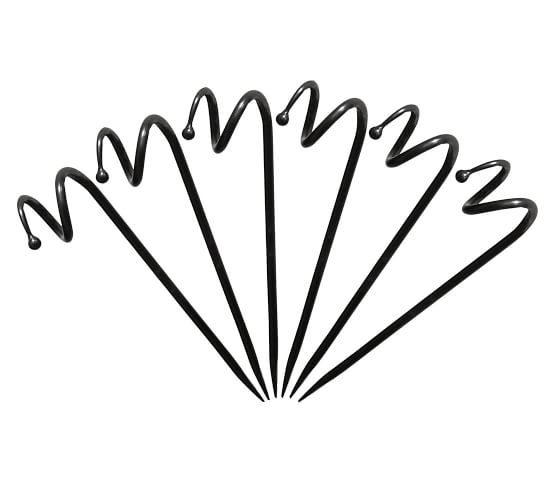 Wrought Iron Garden Hose Guards Set of 6 Pottery Barn