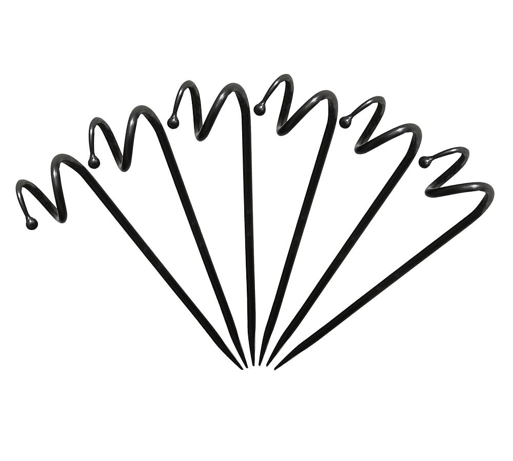 Wrought Iron Garden Hose Guards Set of 6 Pottery Barn