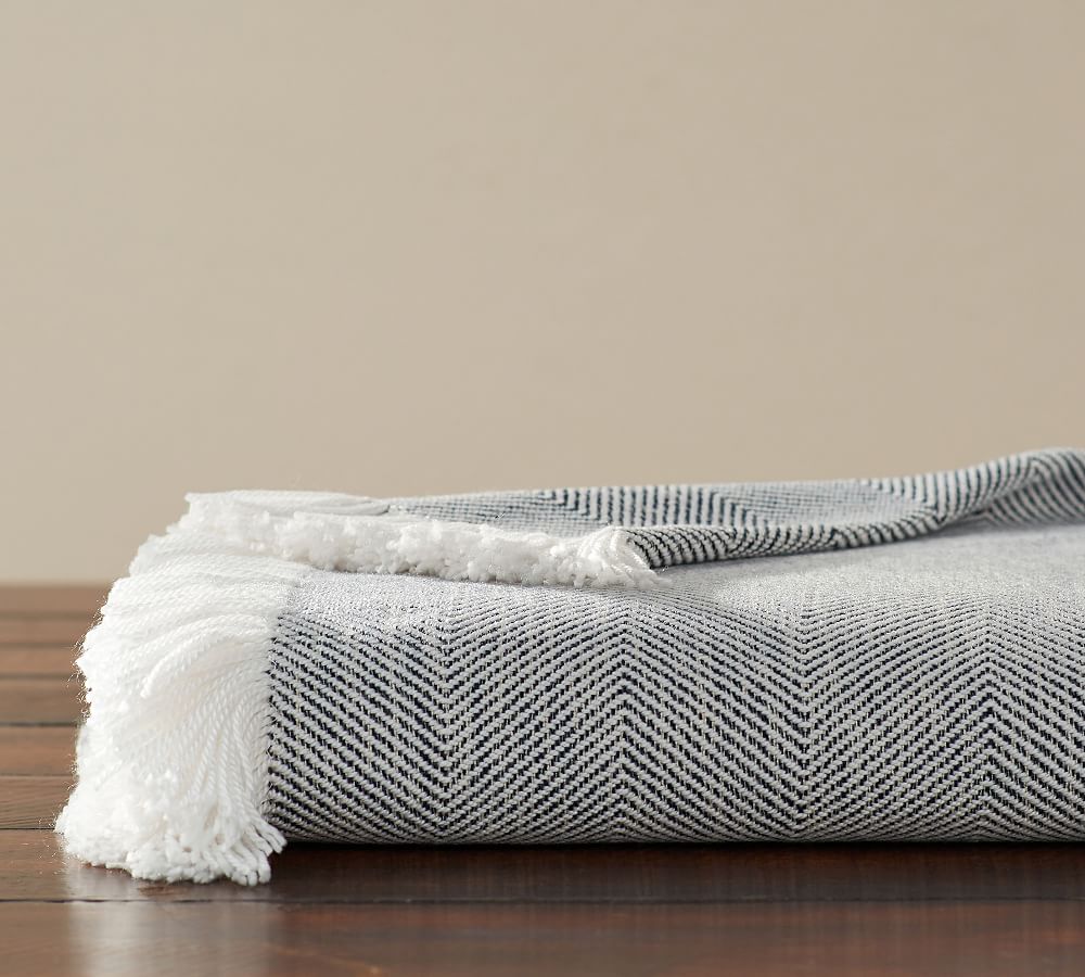 Sunbrella® Indoor/Outdoor Throw Blanket Pottery Barn