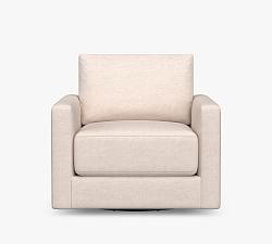 Cove Square Arm Upholstered Swivel Armchair