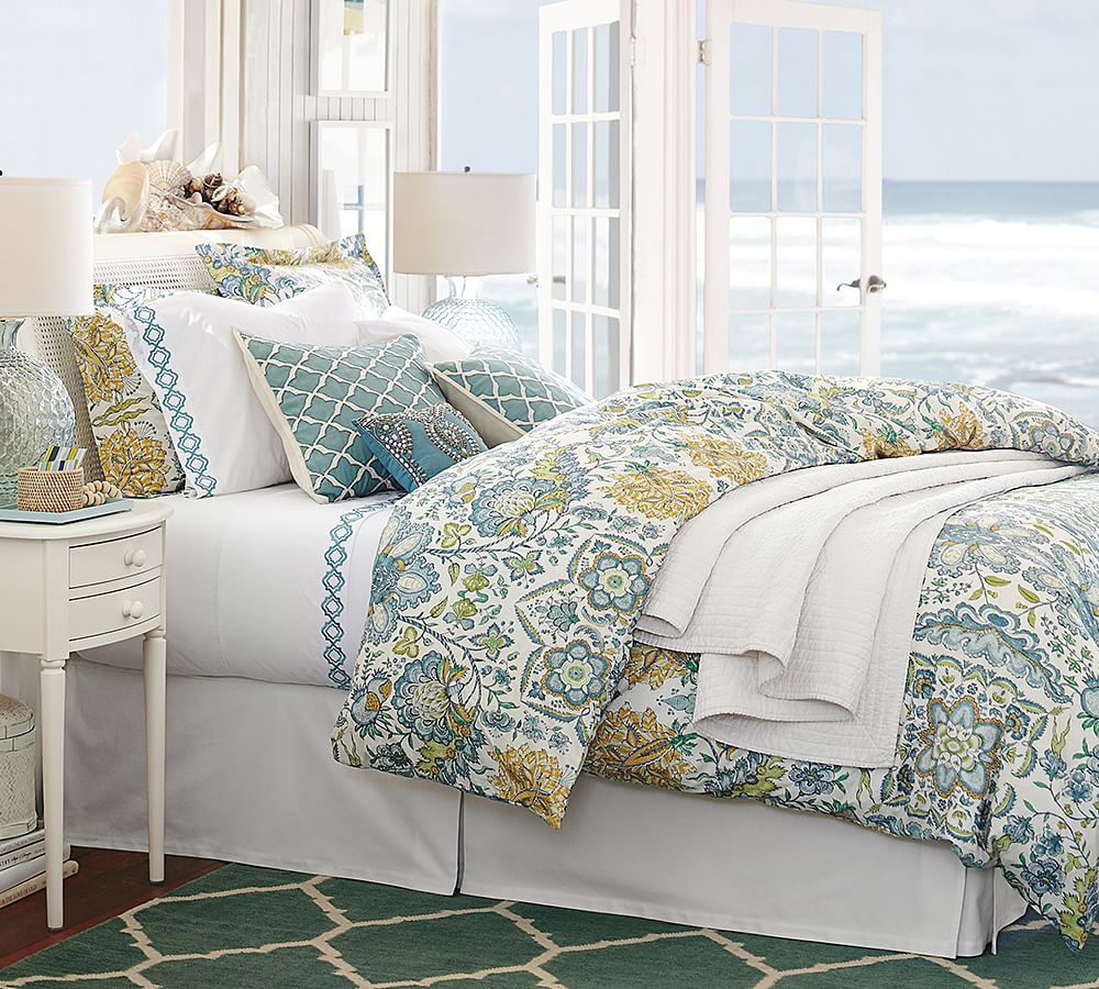 Cora Paisley Organic Patterned Duvet Cover & Sham Pottery Barn