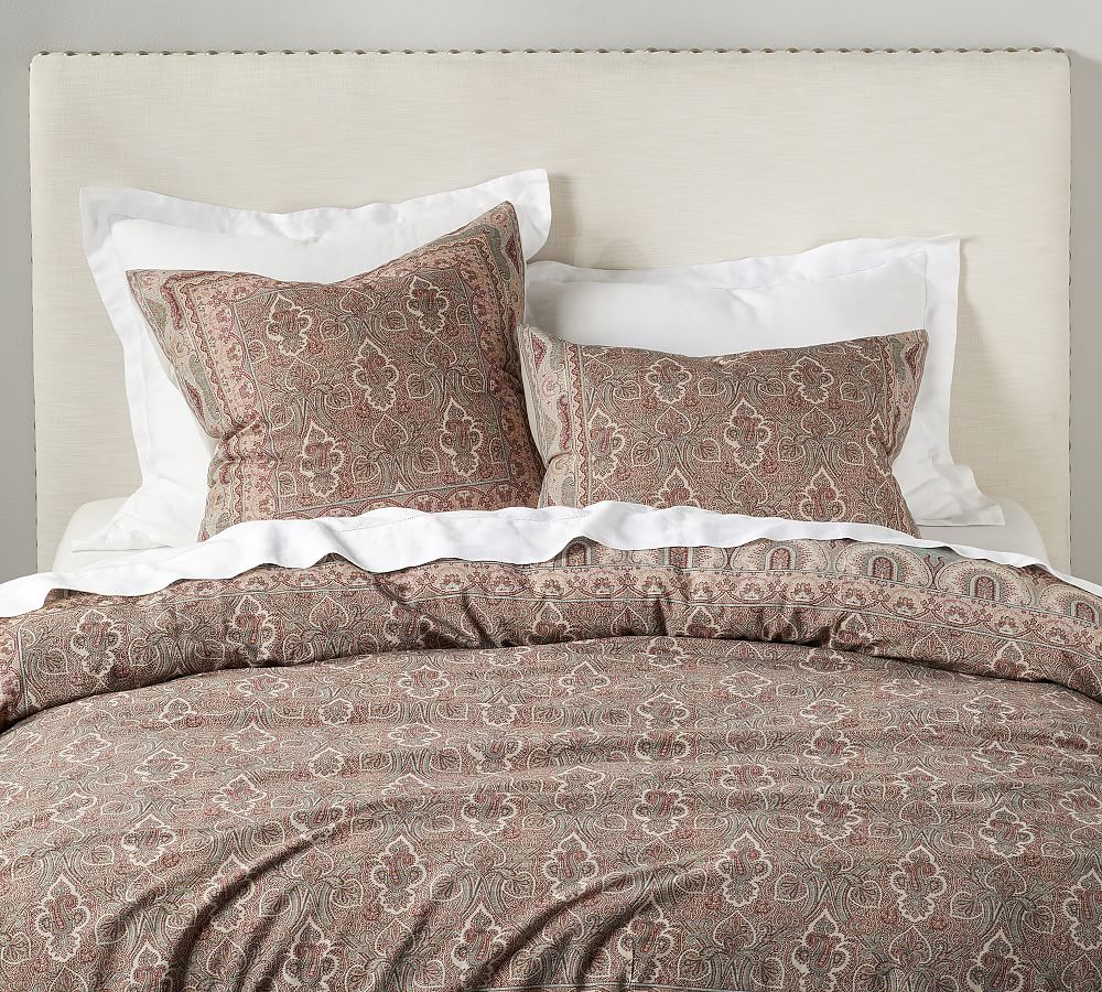 Wylie Paisley Print Cotton Patterned Duvet Cover & Sham Pottery Barn
