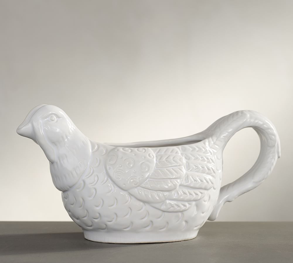 Figural Turkey Gravy Boat Pottery Barn