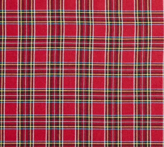 Madison Plaid Cotton Tablecloth Pottery Barn