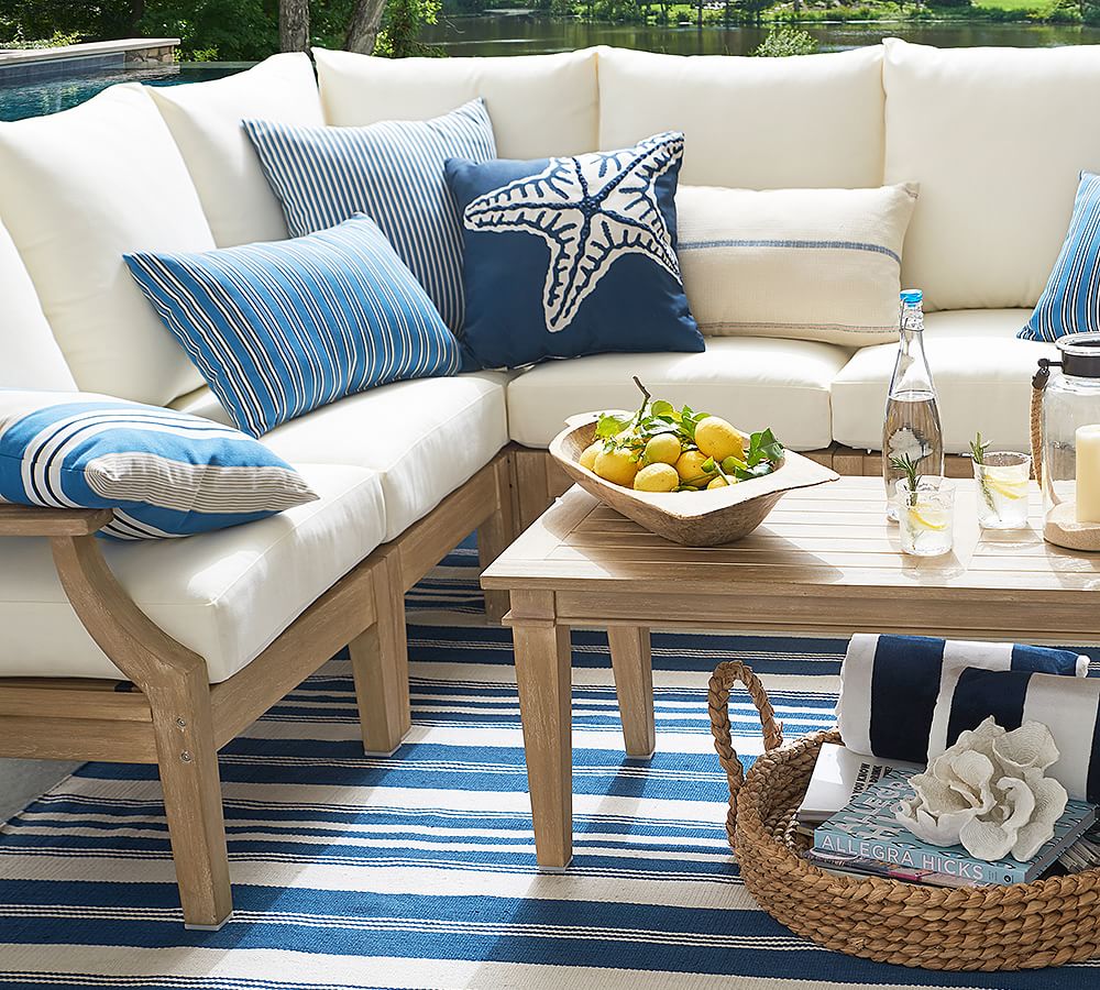 Belmont Outdoor Sectional Components | Pottery Barn