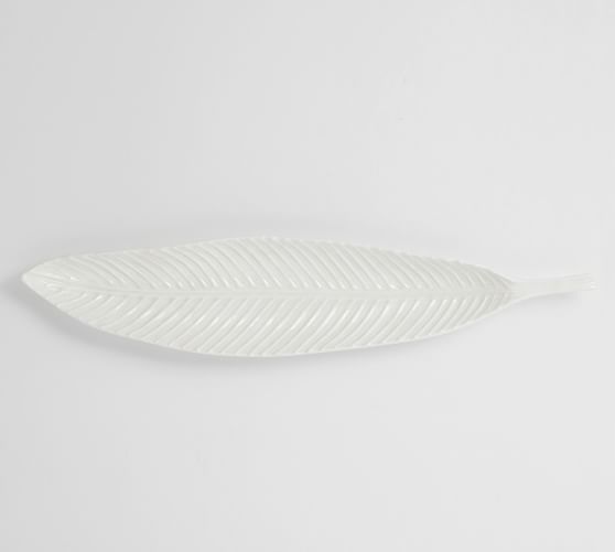 Coconut Leaf Melamine Platter | Pottery Barn