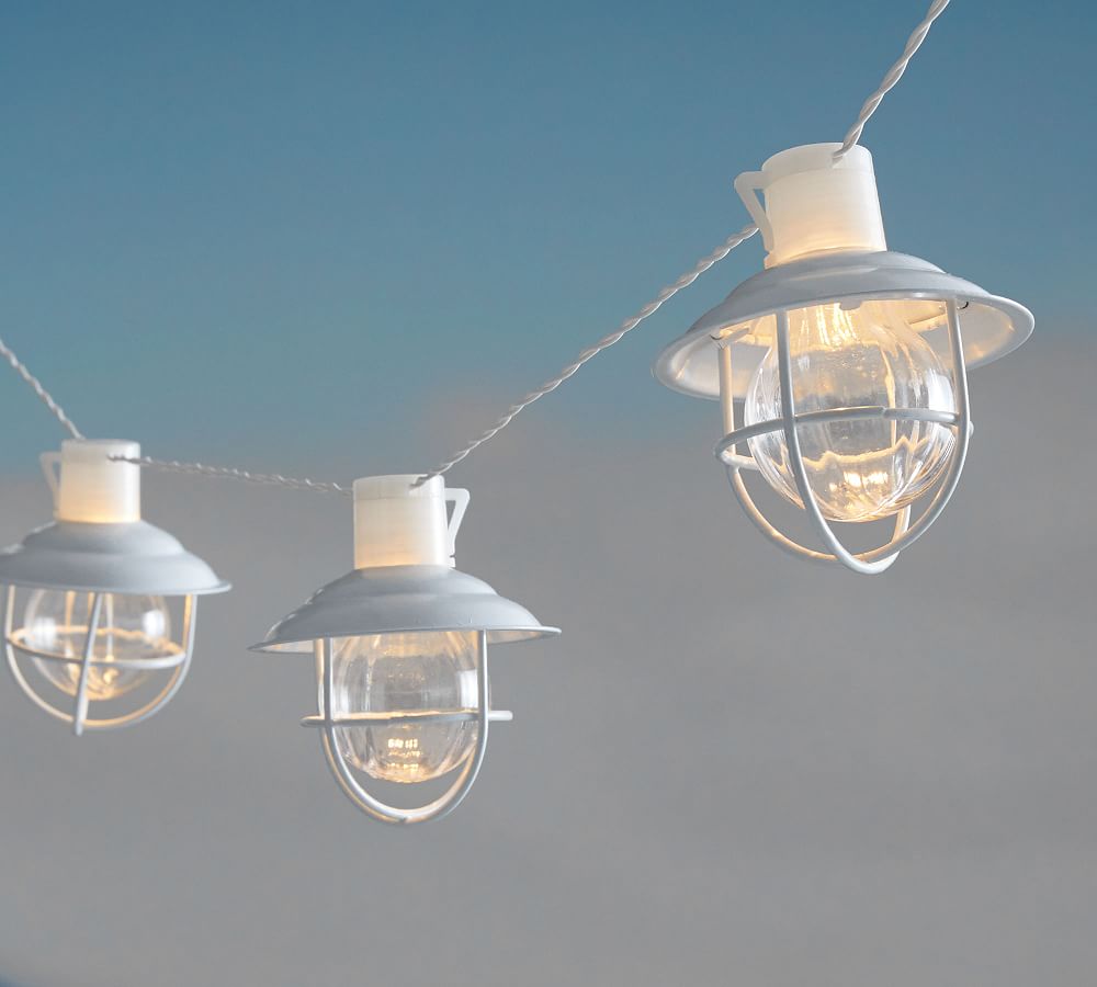 Cage String Lights Pottery Barn