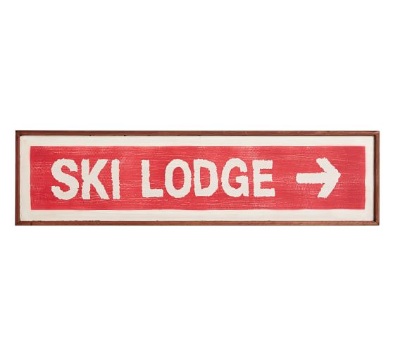 Ski Lodge Sign | Pottery Barn