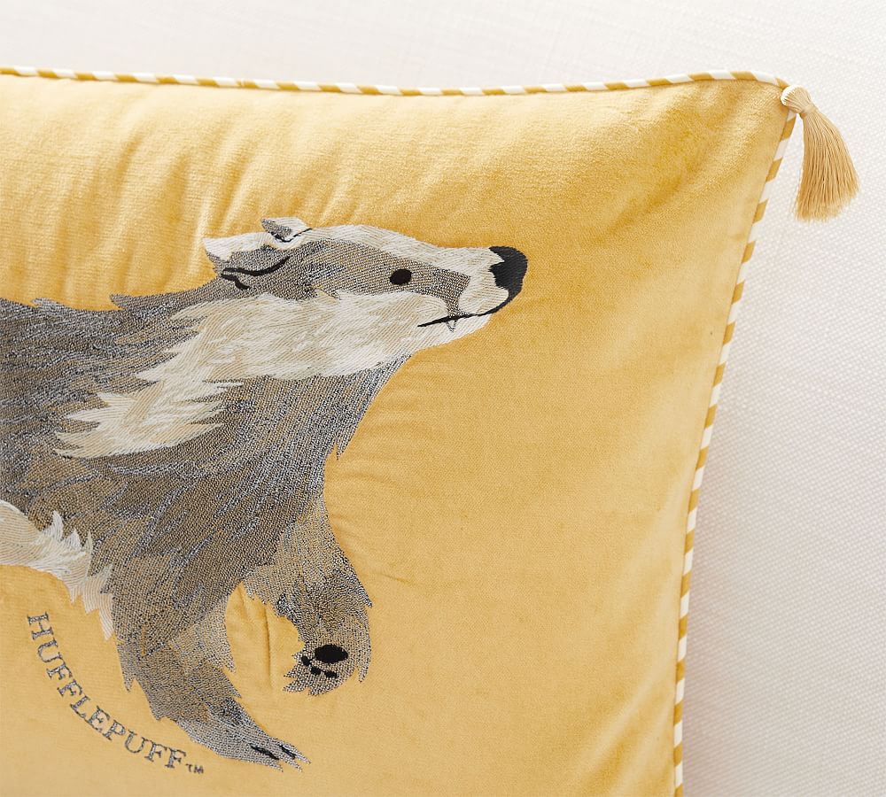 HARRY POTTER™ Hufflepuff™ Throw Pillow Cover Pottery Barn
