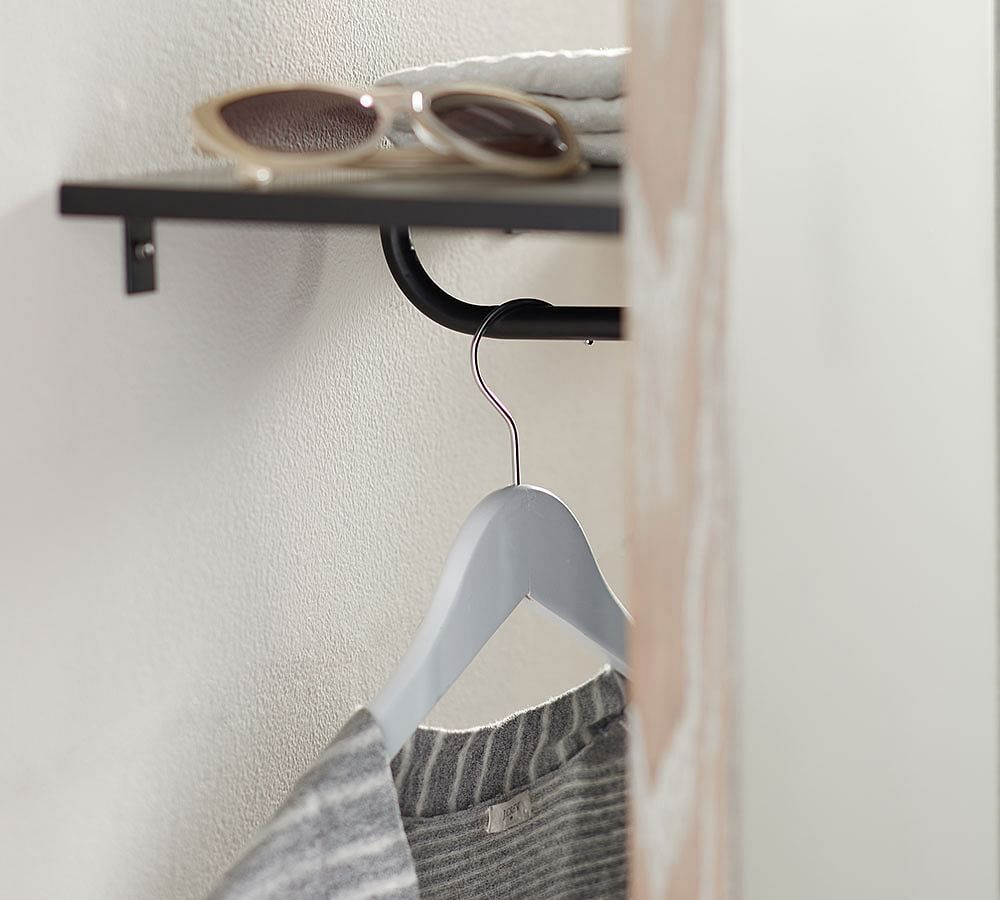Clothing Rack with Floor Mirror Pottery Barn