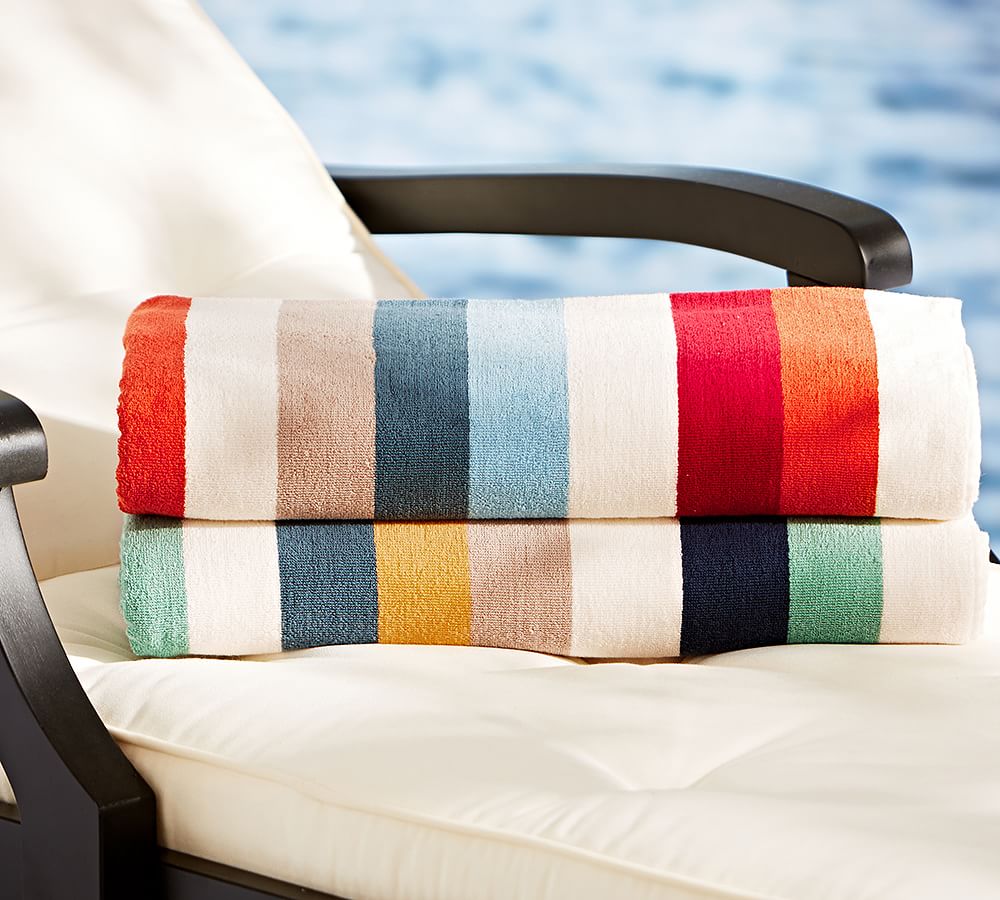 Casual Stripe Beach Towel Pottery Barn
