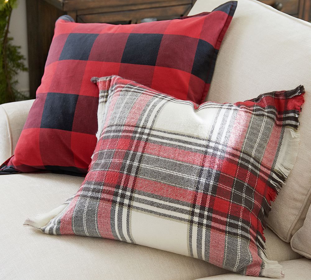 Hamilton Plaid Decorative Pillow Cover Pottery Barn