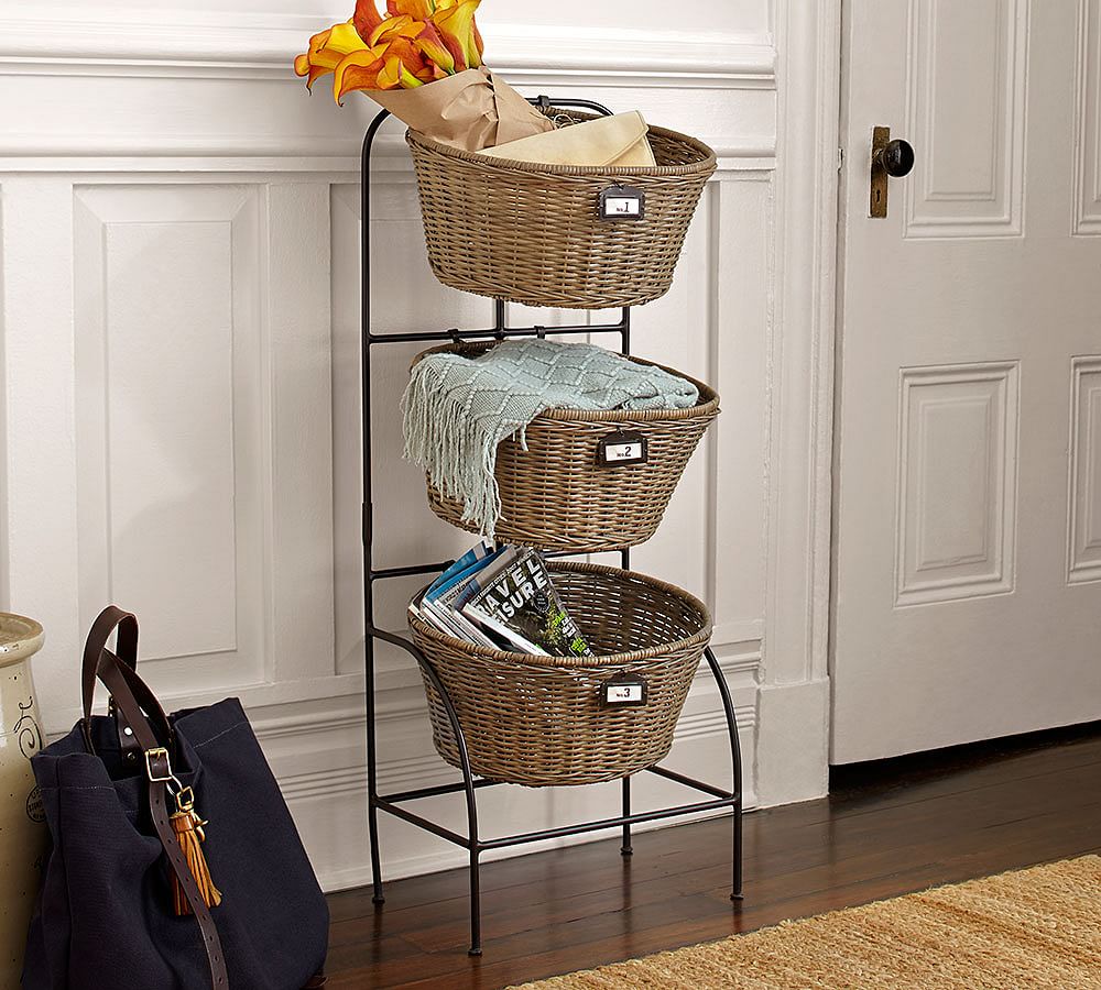 Allison Entry Cubby/ 3 Tier Stand | Pottery Barn