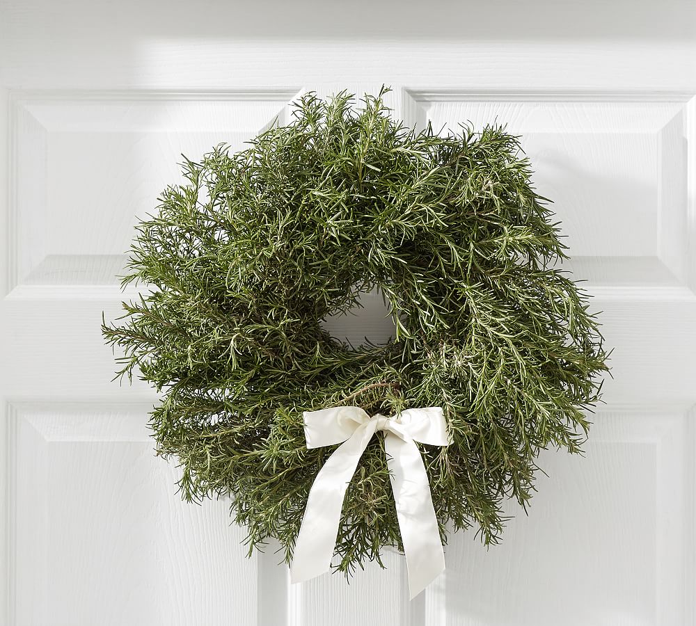 Live Rosemary Wreath Pottery Barn