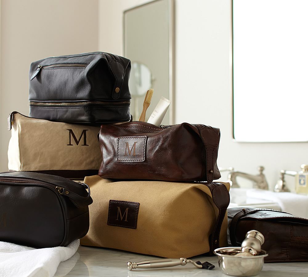 Pebble Leather Toiletry Bag Pottery Barn