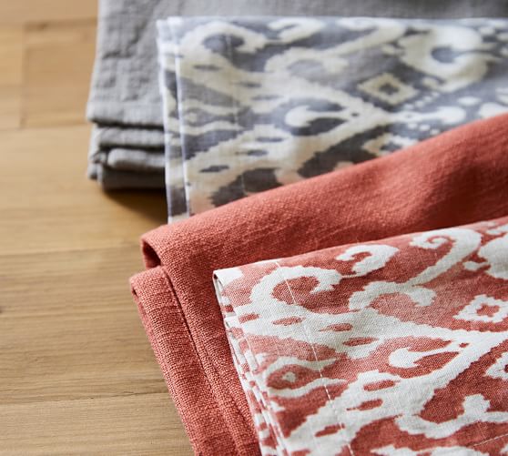 Aldana Ikat Cloth Napkins Pottery Barn