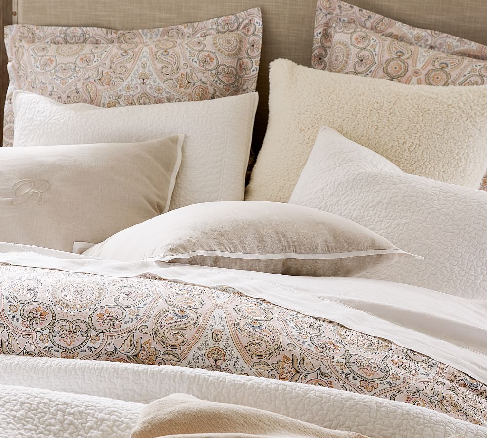 Natasha Cotton Pillow Sham | Pottery Barn