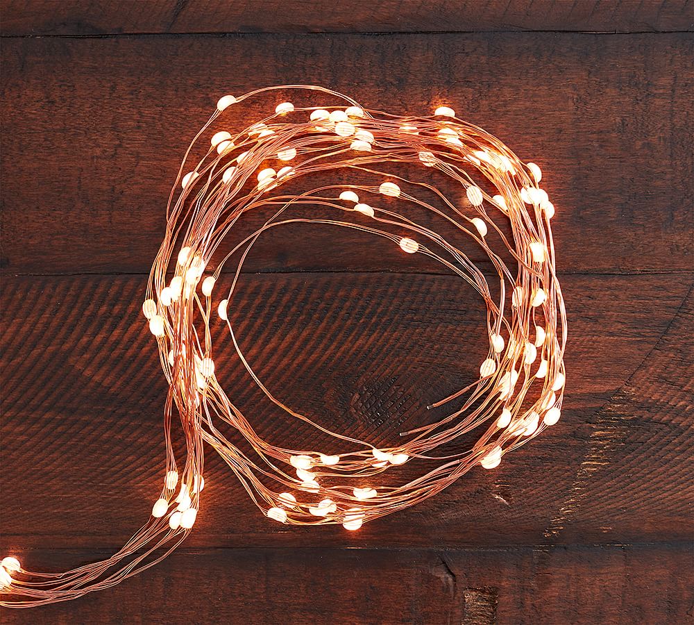 Mini LED Umbrella String Lights Pottery Barn