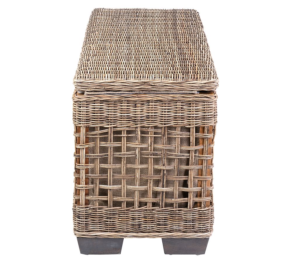 Rattan Shoe Storage Bench Pottery Barn