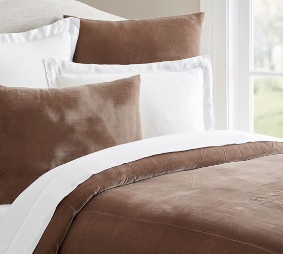 Gigi Velvet Patterned Duvet Cover & Sham Pottery Barn