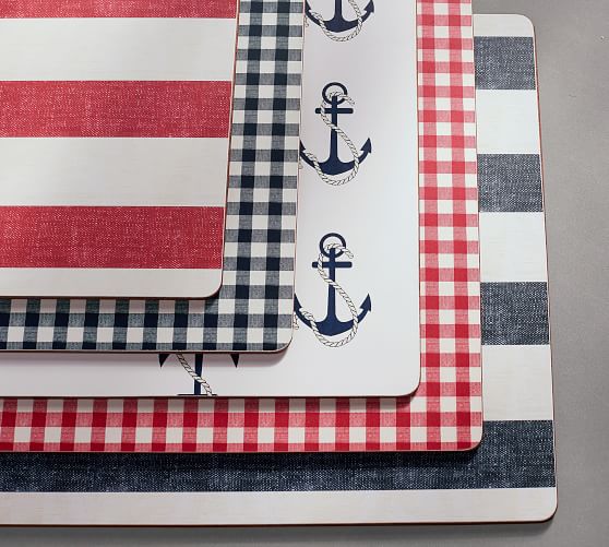 Nautical Anchor Cork Placemat Rectangle Pottery Barn