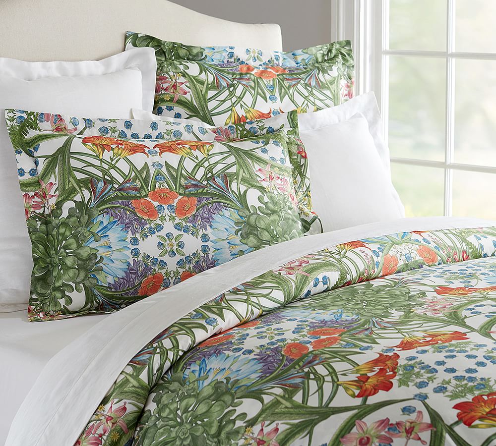 Paradise Patterned Duvet Cover & Sham | Pottery Barn