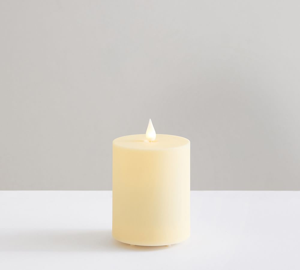 Classic Flickering Flameless Outdoor Pillar Candles | Pottery Barn