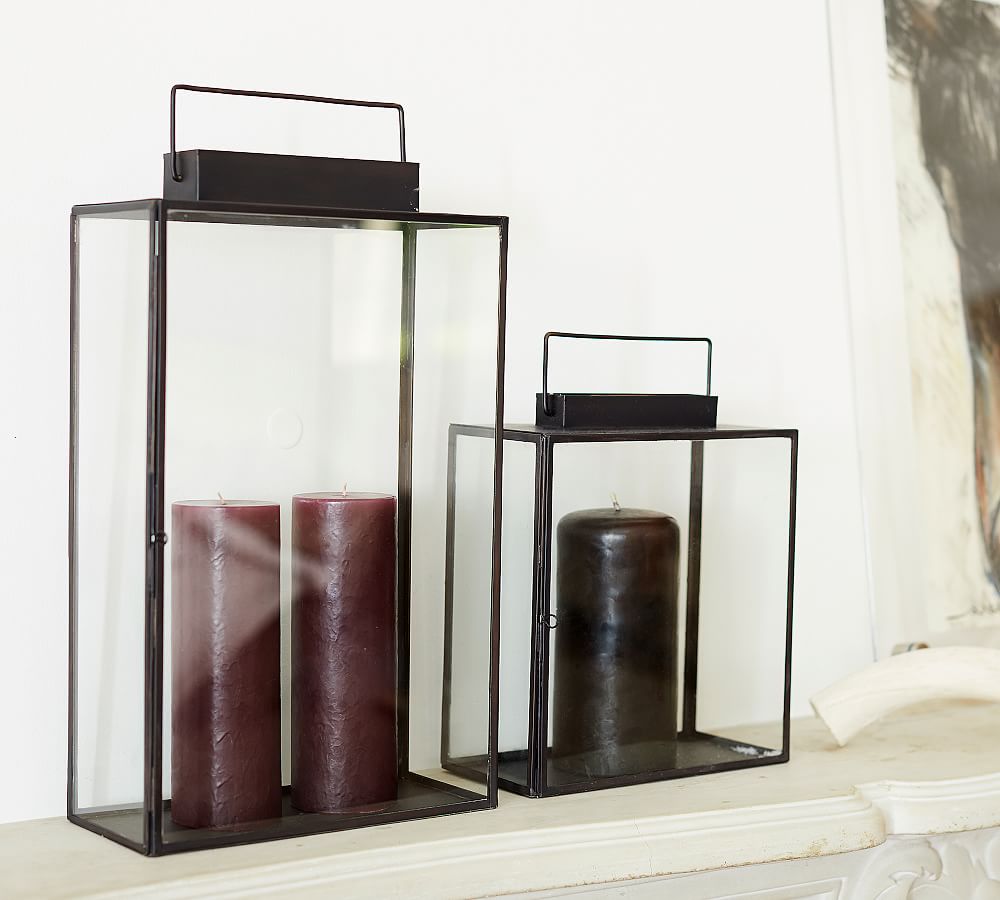 Charlotte Rectangle Lantern | Pottery Barn