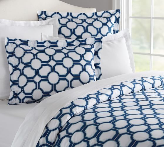 Nova Patterned Duvet Cover & Sham Pottery Barn