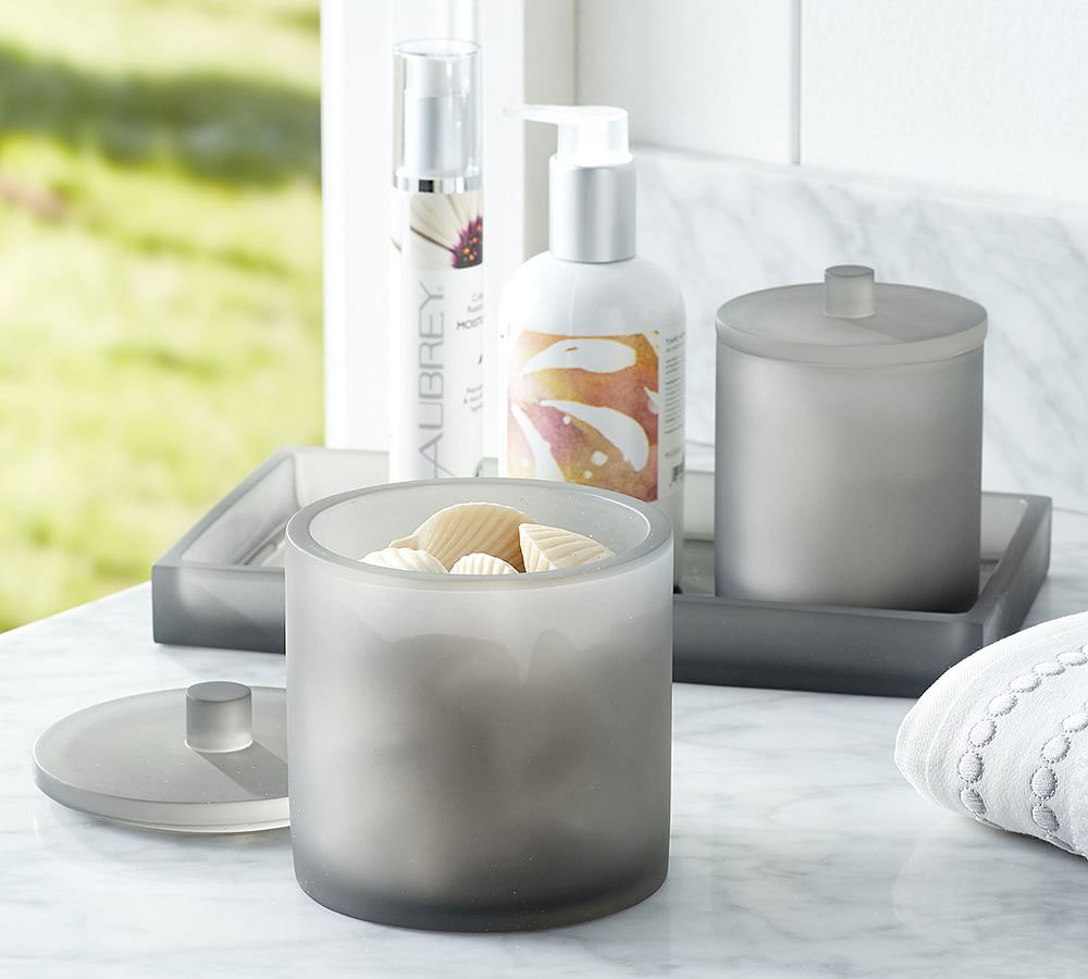 Serra Mix and Match Bath Accessories Gray Pottery Barn
