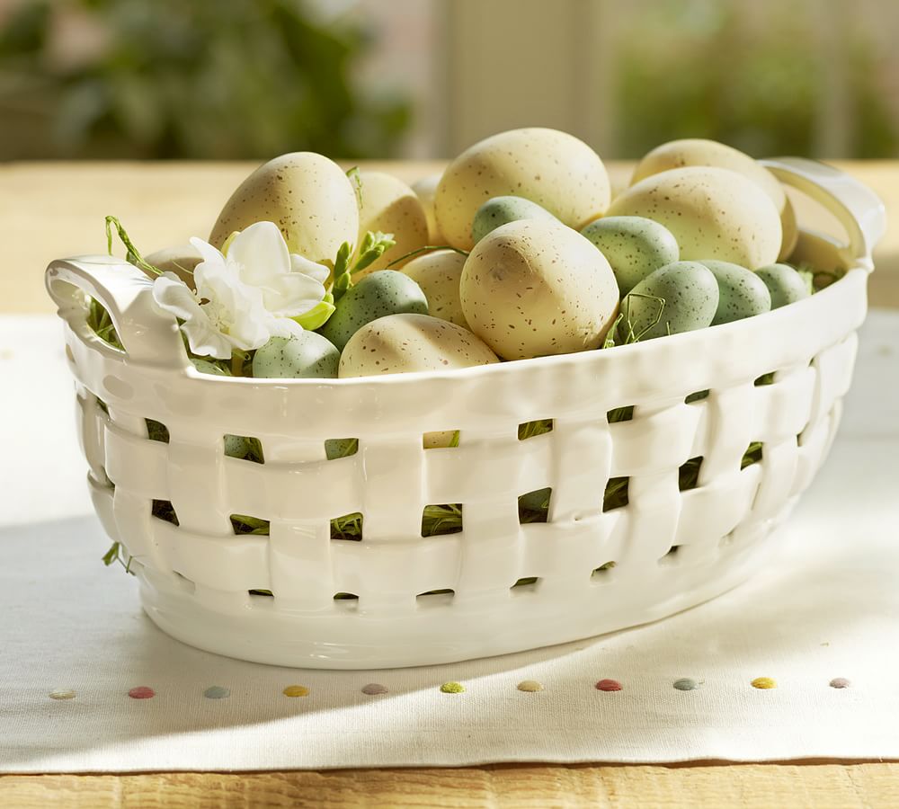 Speckled Natural Eggs Vase Filler Pottery Barn